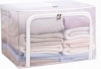 Trade Shop Trade Shop - Box Scatola Salvaspazio Portatutto Vestiti Armadio Organizer 50x40x28 Cm 59981