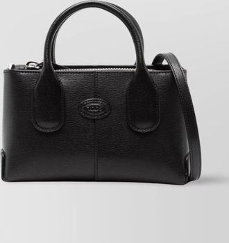 Tod's mini leather handbag cracked texture