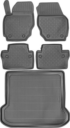 OEM Juego De Alfombrillas Para Coche Y Maletero Para Volvo Xc70 Ii Estate (2007-2016)