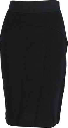 Diane Von Fürstenberg Diane Von Furstenberg Fitted Skirt in Black Cotton