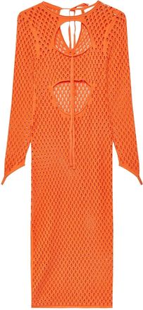 House of Sunny cutout knit dress - Orange