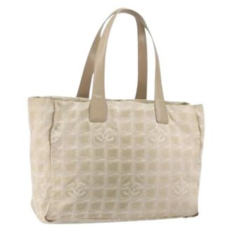 Chanel Pre-owned Tote Bags, female, Beige, Size: ONE SIZE Pre-owned Vintage Tote Bag