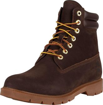 Timberland Mens 6 Inch WR Basic Fashion Boots, Dark Brown Nubuck, 11 UK