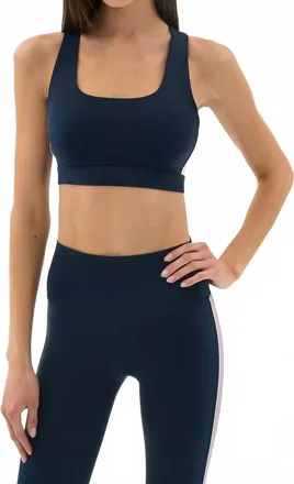 SPLITS59 Lexi Rigor Bra In Indigo/blush