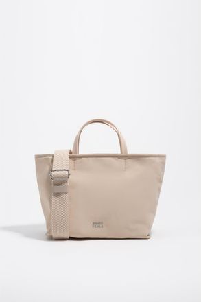 Bimba & Lola Medium Gabardine Shopper Bag in Sand at Nordstrom