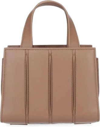 Max Mara Whitney Bag 3 Micro - Dames - Shoppers - Bruin - ONE Size - Leer - Tassen