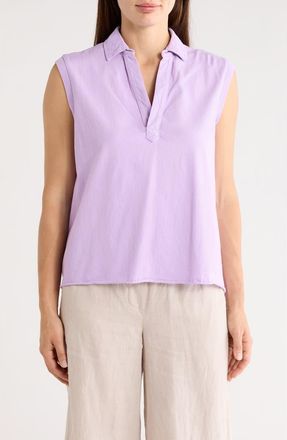 Frank & Eileen Olivia Popover Henley Tank in Violet at Nordstrom Rack, Size X-Large