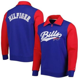 Tommy Hilfiger Mens Tommy Hilfiger Royal/Red Buffalo Bills Aiden Quarter-Zip Sweatshirt at Nordstrom, Size Xx-Large