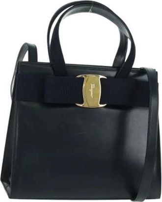 Ferragamo Pre-owned Handbags, female, Blue, Size: ONE SIZE Pre-owned Handbag