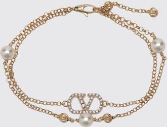 Valentino Garavani VLogo Multi-Strand Bracelet with Faux Pearls and Rhinestones