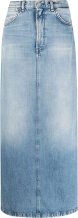 Acne Studios high-waisted denim maxi skirt - women - Cotton - 38 - Blue