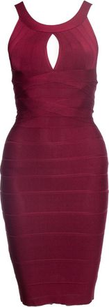 H&eacute;rve L&eacute;ger Bodycon dress with open split