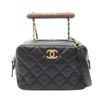 Chanel Pre-owned Vintage Schoudertas - Dames - Pre-owned - Zwart - Maat: ONE Size Leer