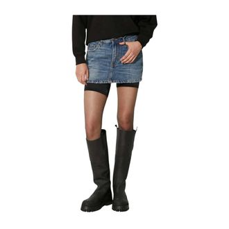 Fiorucci Dames, Rokken, Blauw, Maat: W28 Denim
