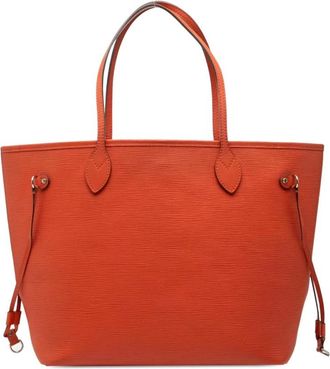 Louis Vuitton Pre-owned Tote Bags, female, Orange, Size: ONE SIZE Pre-owned Structured Leather Tote Bag