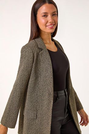 Roman Longline Textured Jersey Blazer