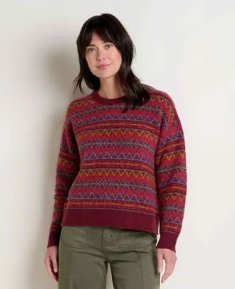 Toad & Co Womens Wasatch Crew Sweater in Sundown at Nordstrom, Size Large