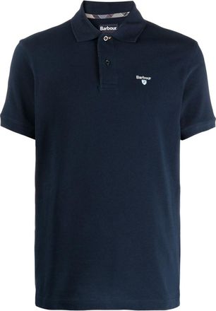 Barbour Navy Blue Logo Polos