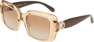 Ferragamo SF2117S 213 Womens Sunglasses Brown Size 52