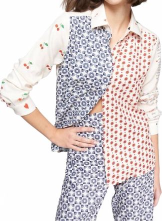 Vilagallo Love Letter Shirt In Multicolored