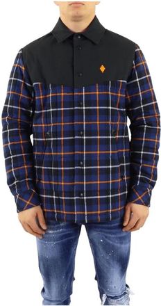 Marcelo Burlon Geruit gewatteerd overhemd - Heren - Casual Overhemden - Veelkleurig - L - Overhemden