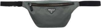Prada Pre-owned Nylon Belt Bag - Dames - Vintage Heuptassen - Grijs - ONE Size - Nylon - Vintage
