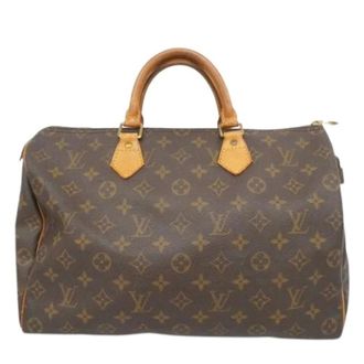 Louis Vuitton Pre-owned Handbags, female, Brown, Size: ONE SIZE Pre-owned Speedy 35 Handbag