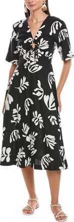 Marella Molise Linen-Blend Midi Dress