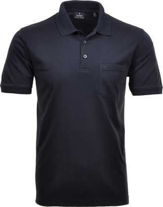 Ragman Short Sleeved Polo Shirt Navy Blue Size XXXL