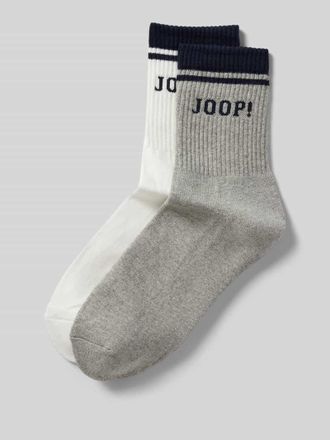 Joop Socken im 2er-Pack mit Label-Stitching in Offwhite, Größe 39-42