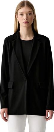 Joseph Ribkoff Blazer Recto Cl&aacute;sico - Jackets - Mujer - Negro - 5XL