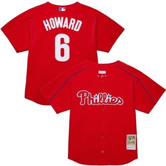 Mitchell & Ness Mens Mitchell & Ness Ryan Howard Red Philadelphia Phillies Cooperstown Collection Batting Practice Jersey at Nordstrom, Size Xxx-Large