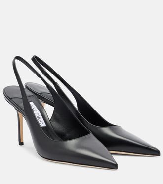 Jimmy Choo London Love leather slingback pumps