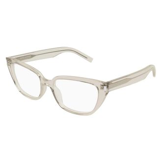 Saint Laurent unisex, Accessoires, Beige, Maat: 55 MM Leer