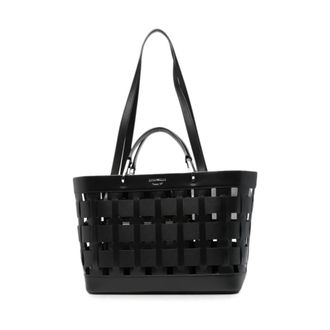 Emporio Armani Medium Tote Bag - female - Emporio Armani - Shopping Bags - Black - ONE SIZE - Bags