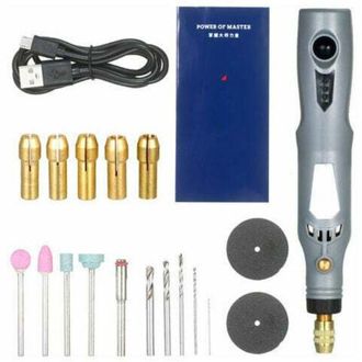 OEM Kit De Amoladora El&eacute;ctrica Port&aacute;til, Herramienta Rotativa Recargable 3 En 1, Pulidora, Taladro, Amoladora, Kit De Bol&iacute;grafo, M&aacute;quina Con Cable Micro U