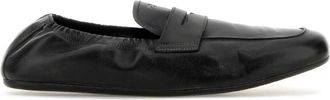 Prada Black Leather Loafers
