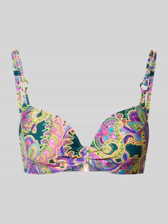 Marie Jo Marie Jo Bikini-Oberteil mit Allover-Paisley-Print Modell Lise in Lila, Gr&ouml;&szlig;e 70E