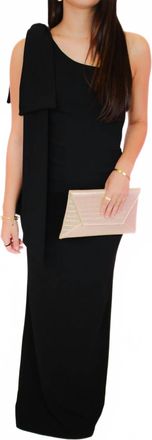 Blue Blush Midnight Glam Maxi Dress In Black