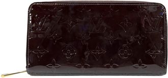 Louis Vuitton Monogram Vernis Amarante Purple Monogram Vernis Long Wallet (Bi-Fold) (Pre-Owned)