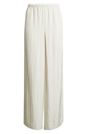 Theory Slit Hem Wide Leg Pants in Rice Multi at Nordstrom, Size X-Large