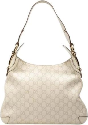 Gucci Pre-owned Shoulder Bags, female, White, Size: ONE SIZE Pre-owned Creole Hobo