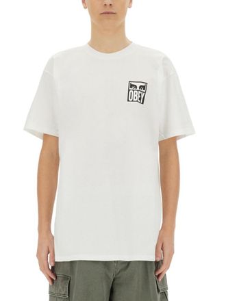 Obey White Crew Neck T-Shirt
