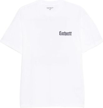 Carhartt Work in Progress Script Logo T-Shirt - Heren - T-shirts - Wit - L - Katoen - Tops