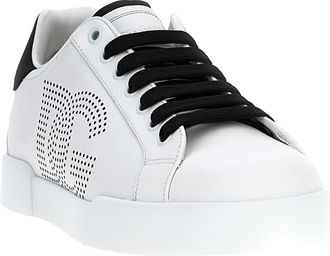 Dolce & Gabbana Mens Bicolor Calfskin Low Top Sneakers