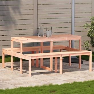 vidaXL Vidaxl - Mesa De P&iacute;cnic Madera Maciza Douglas 160x134x75 Cm