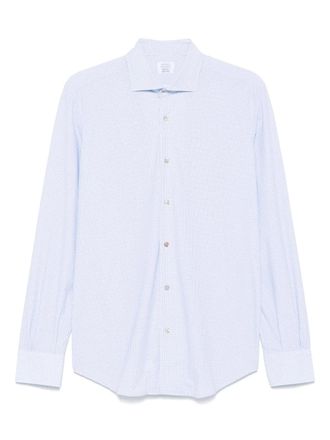 Mazzarelli Overhemd met geometrische print - Wit