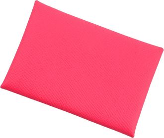 Herm&egrave;s Pink Epsom Leather Coin Purse/Coin Case (Pre-Owned)