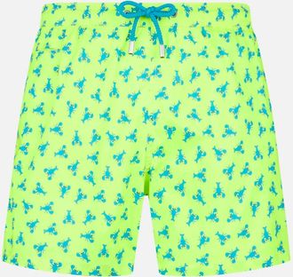 MC2 Saint Barth Man Light Fabric Comfort Swim Shorts With Lobster Print