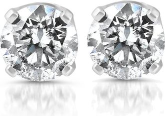 Pompeii3 1/4ct Diamond Stud Earrings 14K White Gold